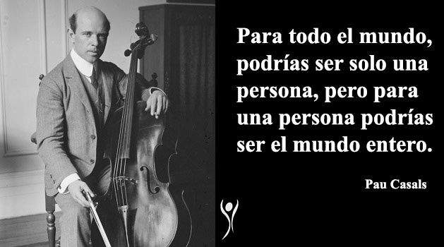 50 frázy Pau Casals o mieri a hudbe