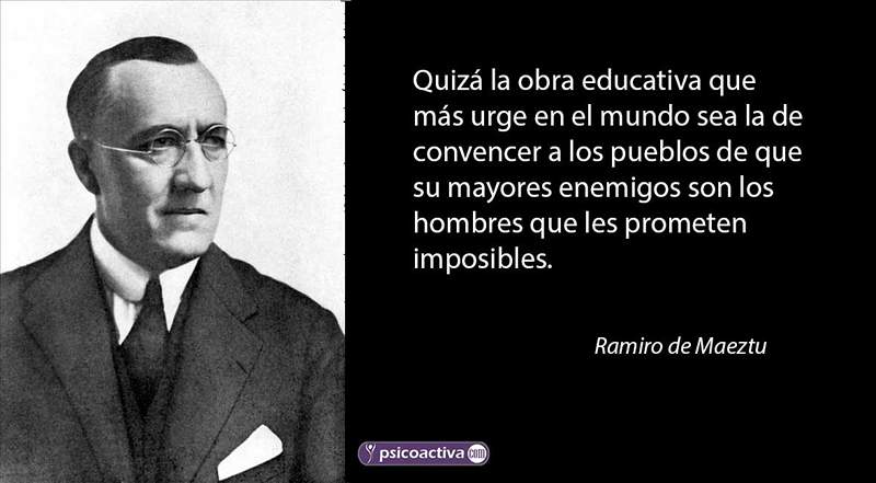 Frasi famose di Ramiro de Maeztu