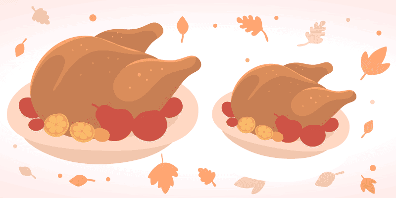 Two turkeys