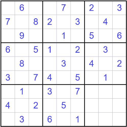 Klassisk Sudoku